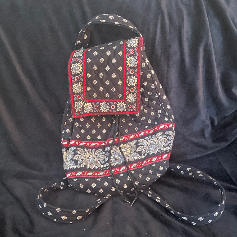 Vera Bradley backpack red and black print